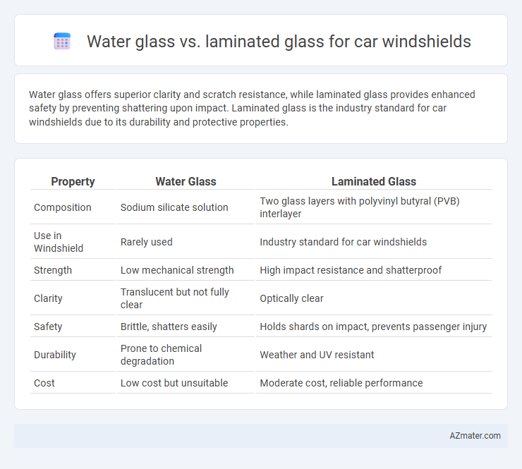 Water glass vs. laminated glass for car windshields - What is The Difference?