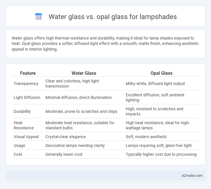 Water glass vs. opal glass for lampshades - What is The Difference?