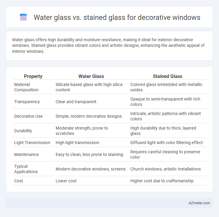 Water glass vs. stained glass for decorative windows - What is The Difference?