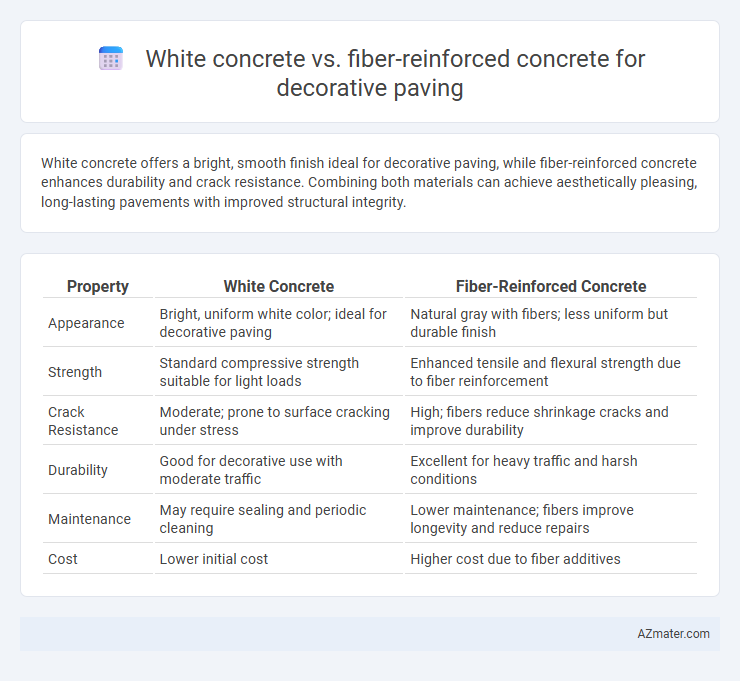 White concrete vs. fiber-reinforced concrete for decorative paving - What is The Difference?