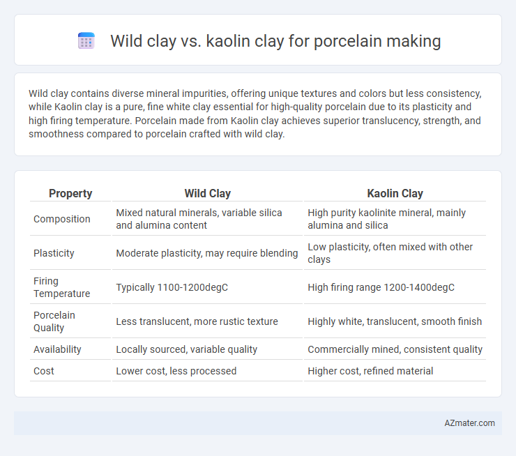 Wild clay vs. kaolin clay for porcelain making - What is The Difference?