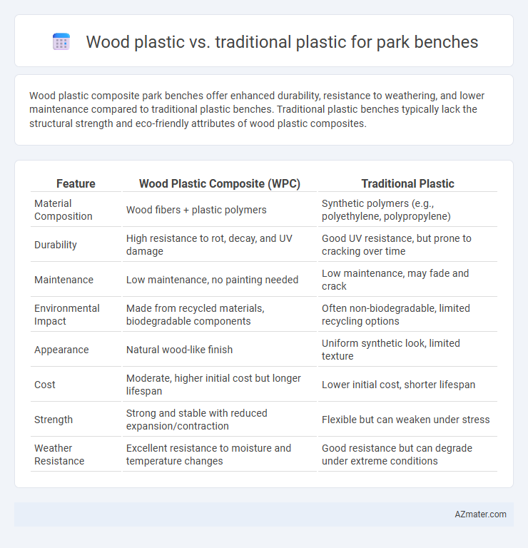 Wood plastic vs. traditional plastic for park benches - What is The Difference?