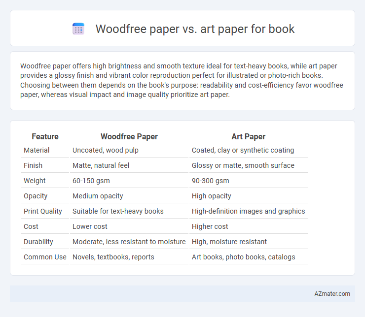 Woodfree paper vs. art paper for book - What is The Difference?