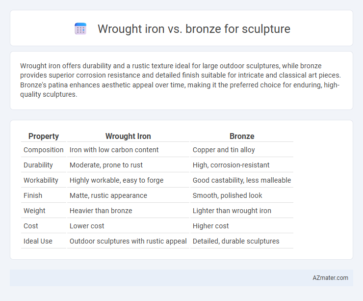 Wrought iron vs. bronze for sculpture - What is The Difference?