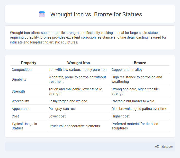 Wrought Iron vs. Bronze for Statues - What is The Difference?