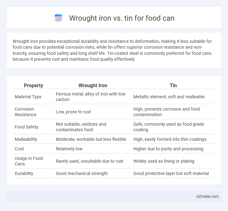 Wrought iron vs. tin for food can - What is The Difference?