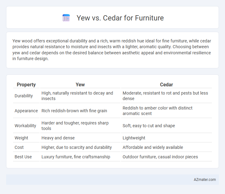 Yew vs. Cedar for Furniture - What is The Difference?