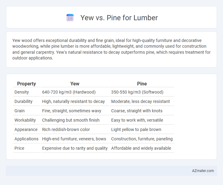 Yew vs. Pine for Lumber - What is The Difference?