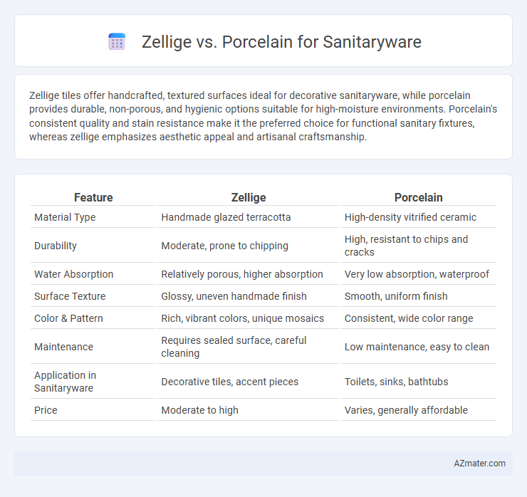 Zellige vs. Porcelain for Sanitaryware - What is The Difference?