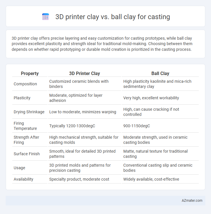 3D printer clay vs. ball clay for casting - What is The Difference?