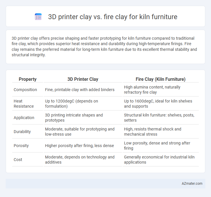 3D printer clay vs. fire clay for kiln furniture - What is The Difference?