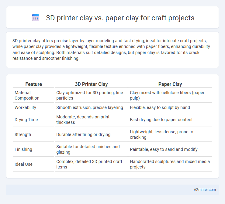 3D printer clay vs. paper clay for craft projects - What is The Difference?