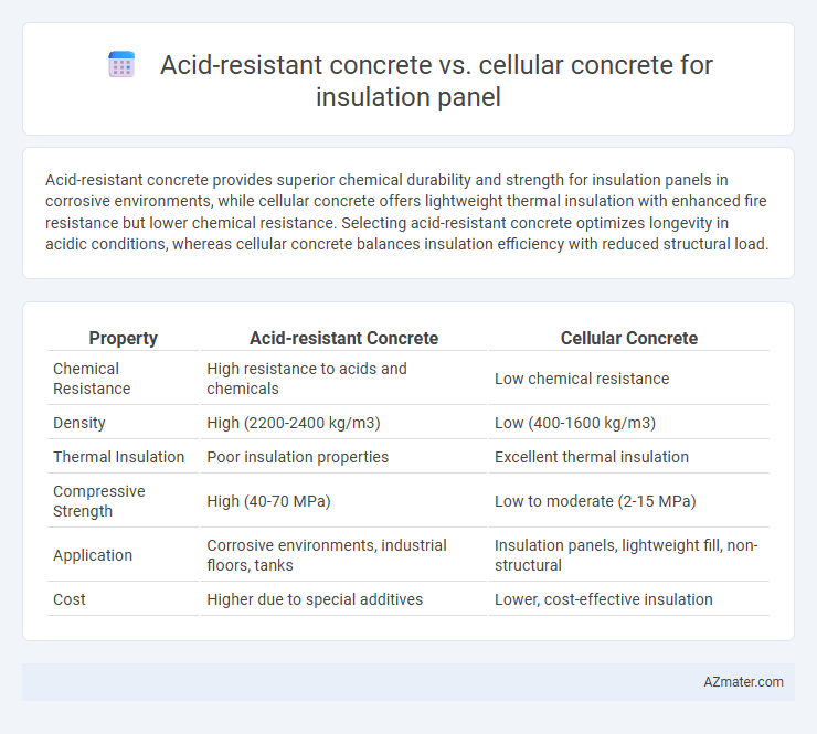 Acid-resistant concrete vs. cellular concrete for insulation panel - What is The Difference?