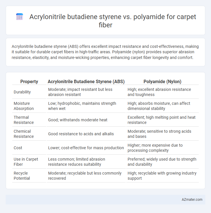 Acrylonitrile butadiene styrene vs. polyamide for carpet fiber - What is The Difference?