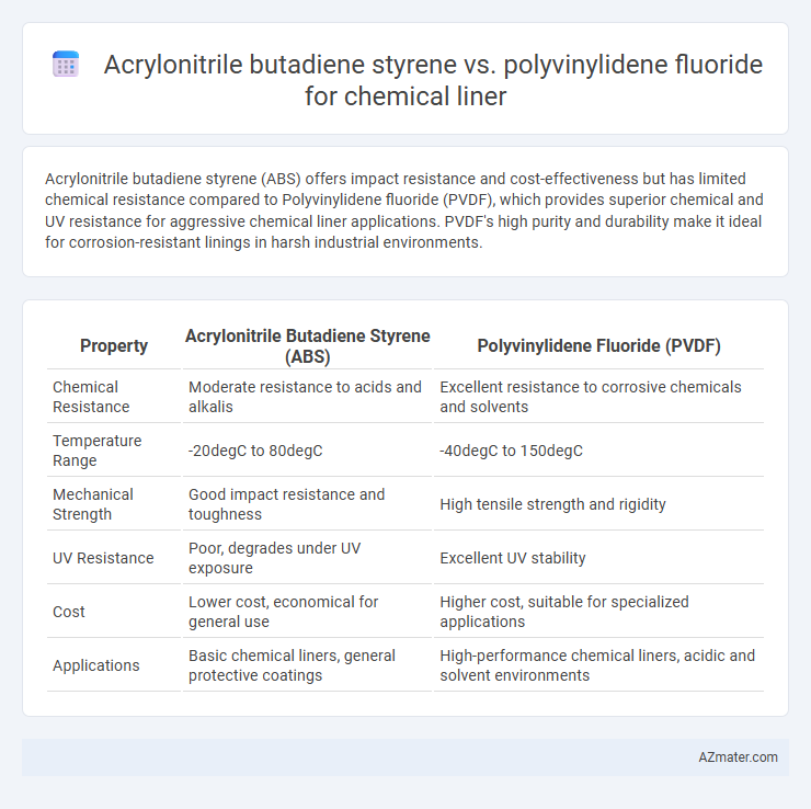Acrylonitrile butadiene styrene vs. polyvinylidene fluoride for chemical liner - What is The Difference?