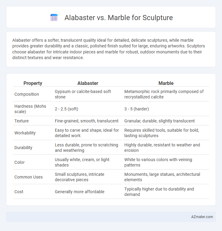 Alabaster vs. Marble for Sculpture - What is The Difference?