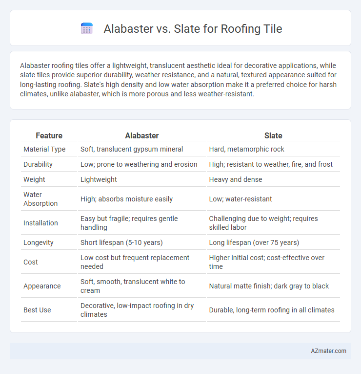 Alabaster vs. Slate for Roofing Tile - What is The Difference?