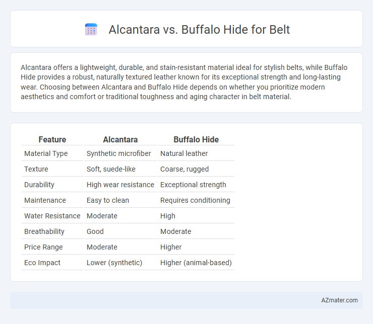 Alcantara vs. Buffalo Hide for Belt - What is The Difference?