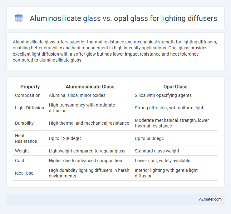 Aluminosilicate glass vs. opal glass for lighting diffusers - What is The Difference?