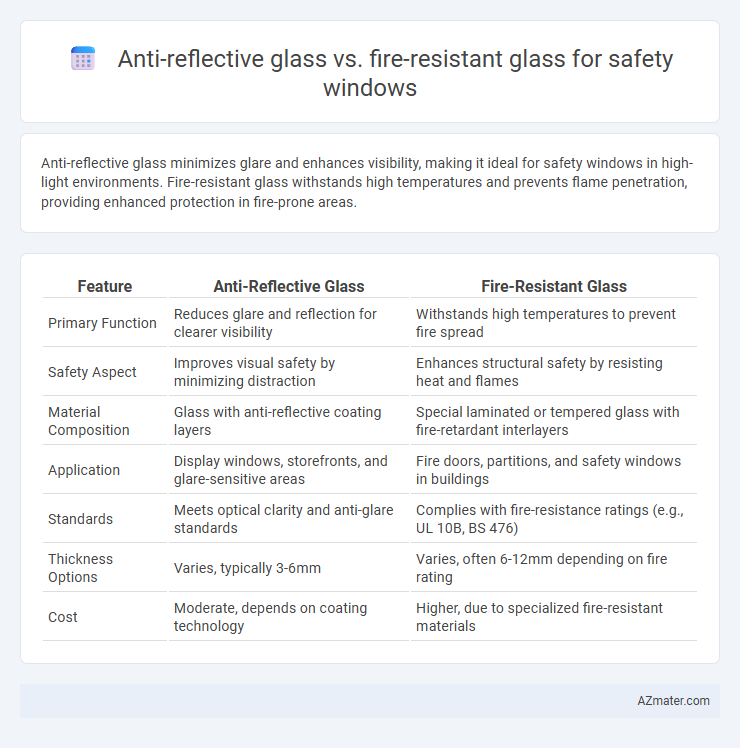 Anti-reflective glass vs. fire-resistant glass for safety windows - What is The Difference?