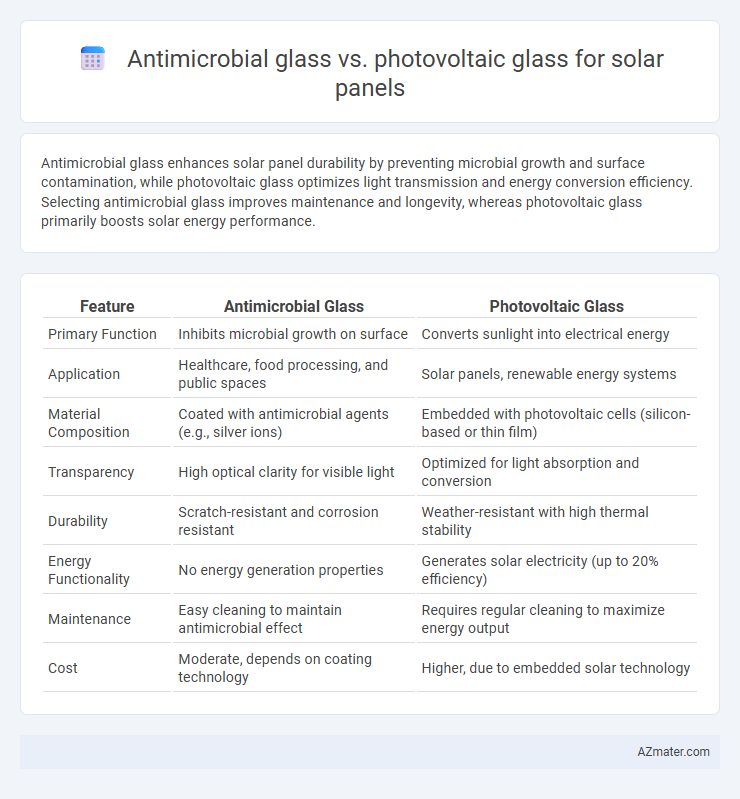 Antimicrobial glass vs. photovoltaic glass for solar panels - What is The Difference?