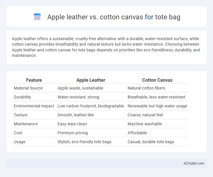 Apple leather vs. cotton canvas for tote bag - What is The Difference?