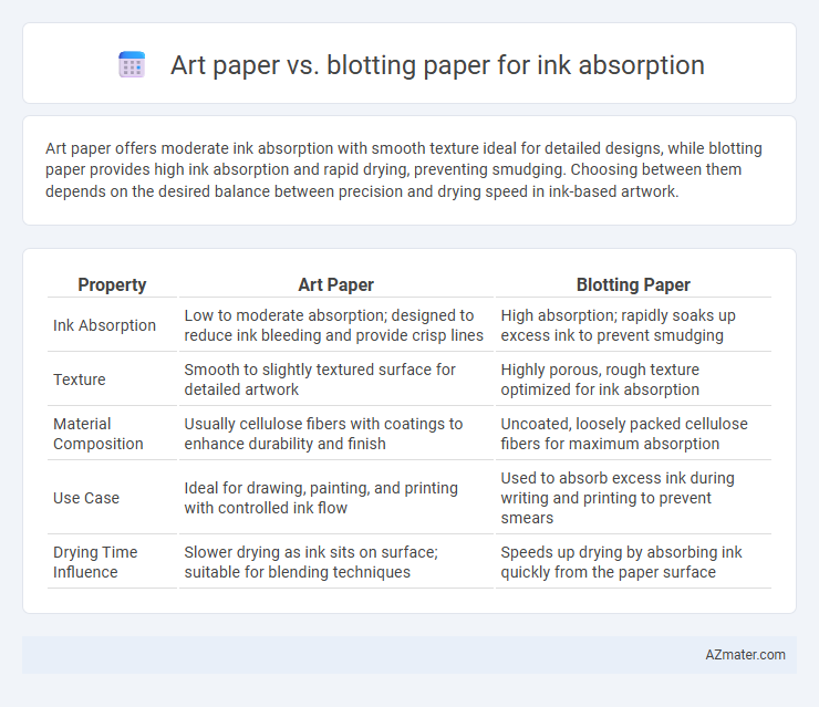 Art paper vs. blotting paper for ink absorption - What is The Difference?
