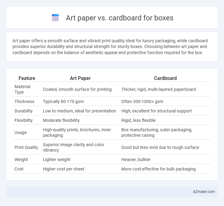 Art paper vs. cardboard for boxes - What is The Difference?