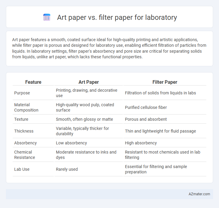 Art paper vs. filter paper for laboratory - What is The Difference?