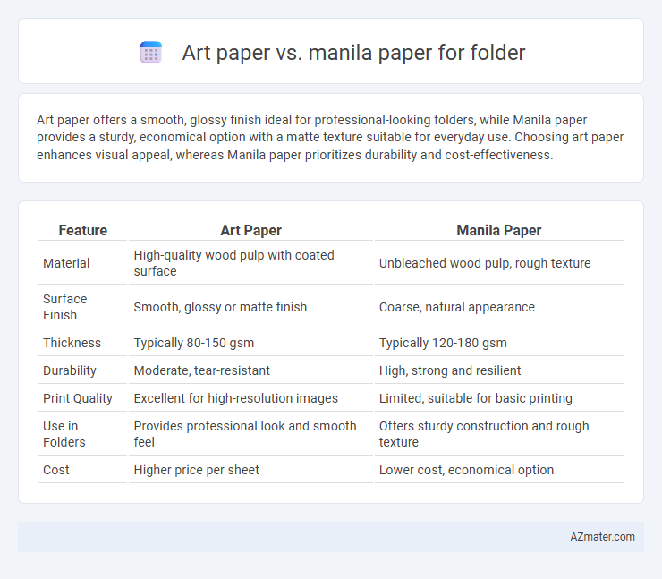 Art paper vs. manila paper for folder - What is The Difference?