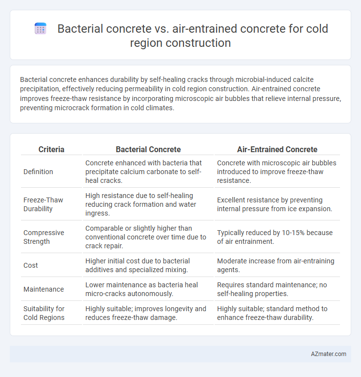 Bacterial concrete vs. air-entrained concrete for cold region construction - What is The Difference?