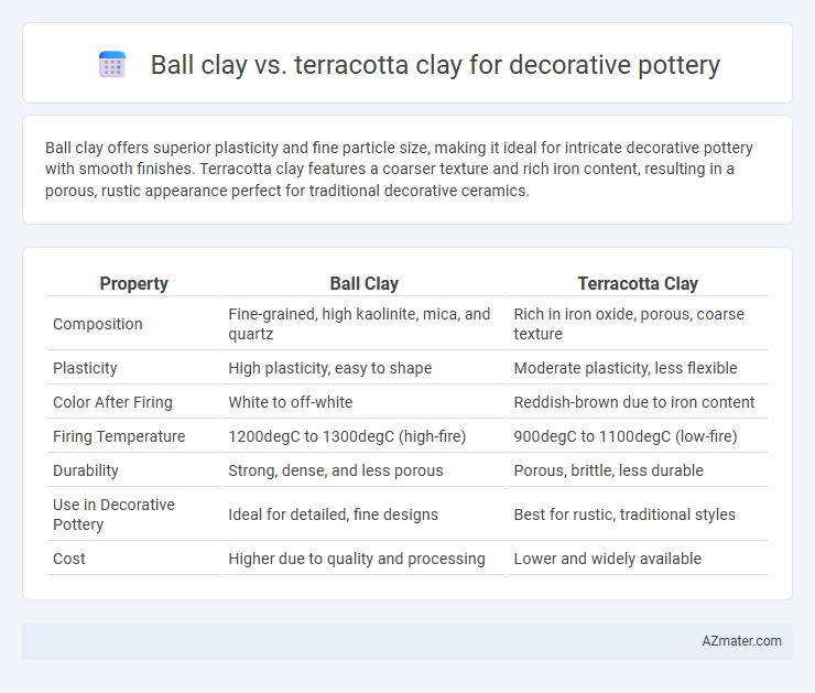 Ball clay vs. terracotta clay for decorative pottery - What is The Difference?