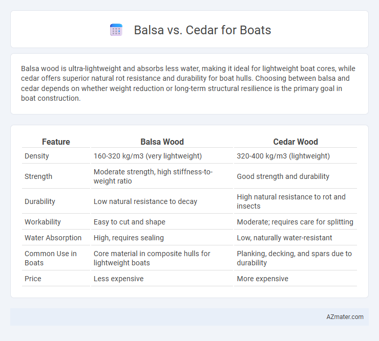 Balsa vs. Cedar for Boats - What is The Difference?