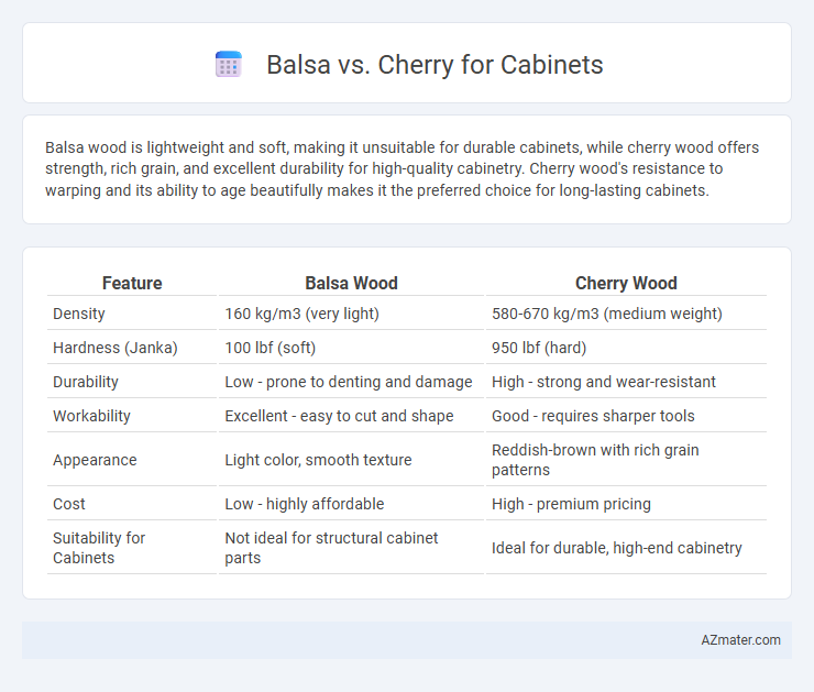 Balsa vs. Cherry for Cabinets - What is The Difference?