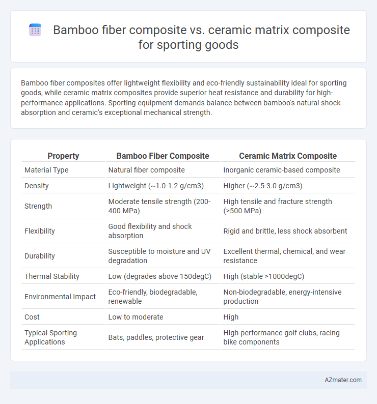 Bamboo fiber composite vs. ceramic matrix composite for sporting goods - What is The Difference?