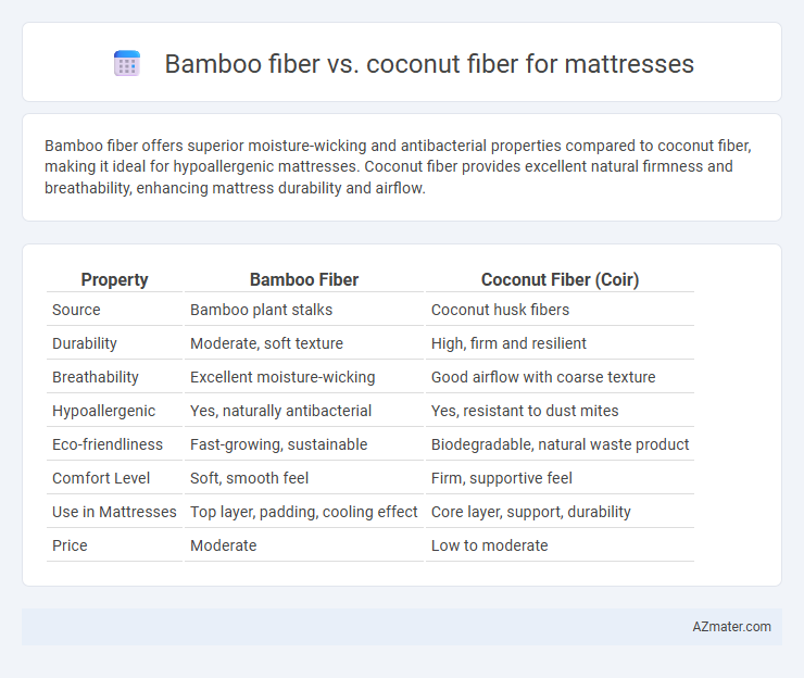 Bamboo fiber vs. coconut fiber for mattresses - What is The Difference?