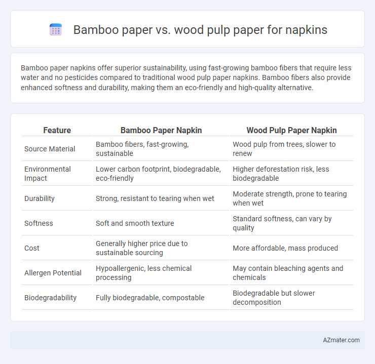 Bamboo paper vs. wood pulp paper for napkins - What is The Difference?