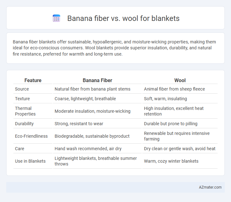 Banana fiber vs. wool for blankets - What is The Difference?