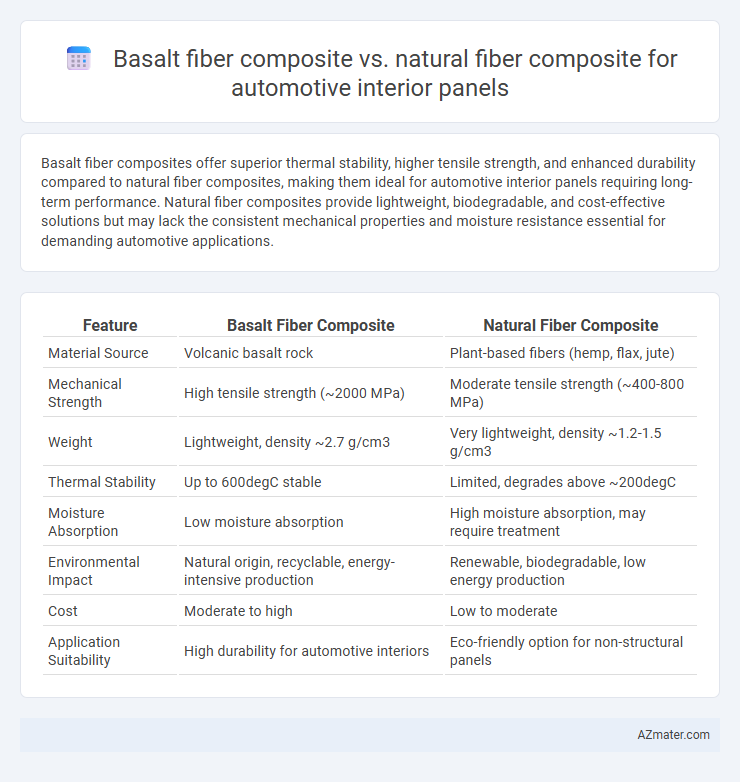 Basalt fiber composite vs. natural fiber composite for automotive interior panels - What is The Difference?