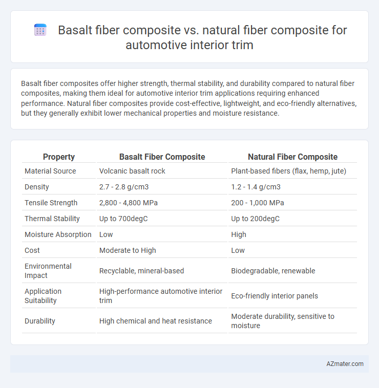 Basalt fiber composite vs. natural fiber composite for automotive interior trim - What is The Difference?