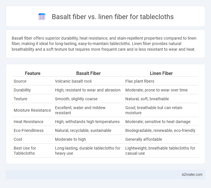 Basalt fiber vs. linen fiber for tablecloths - What is The Difference?
