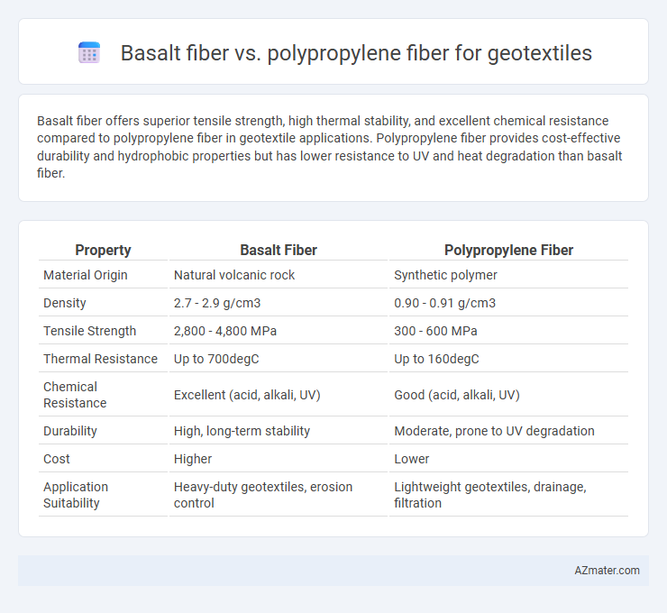 Basalt fiber vs. polypropylene fiber for geotextiles - What is The Difference?