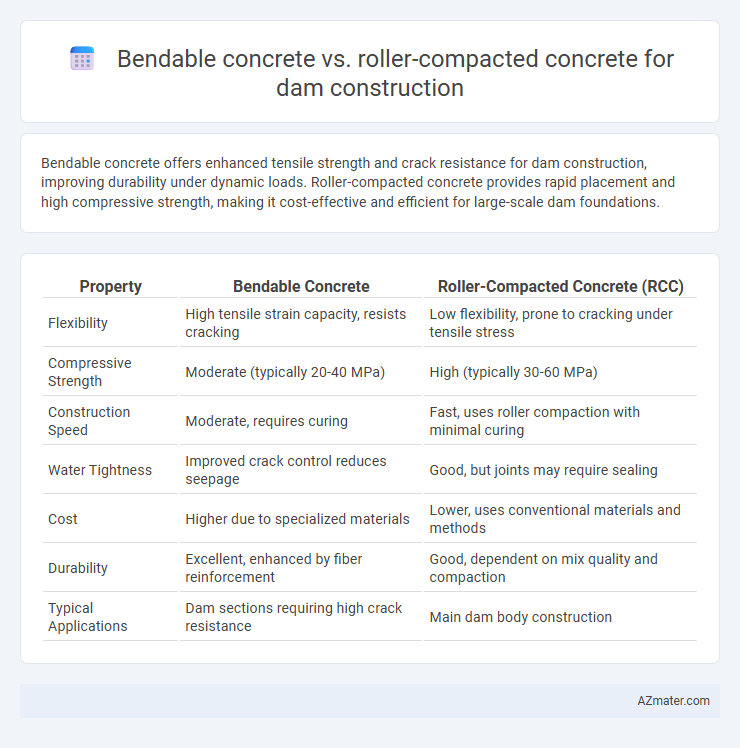 Bendable concrete vs. roller-compacted concrete for dam construction - What is The Difference?