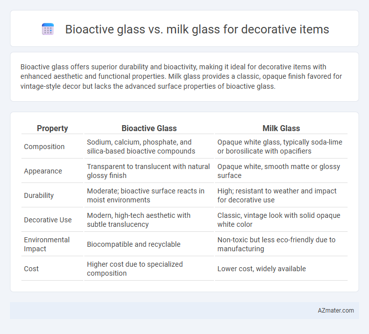 Bioactive glass vs. milk glass for decorative items - What is The Difference?