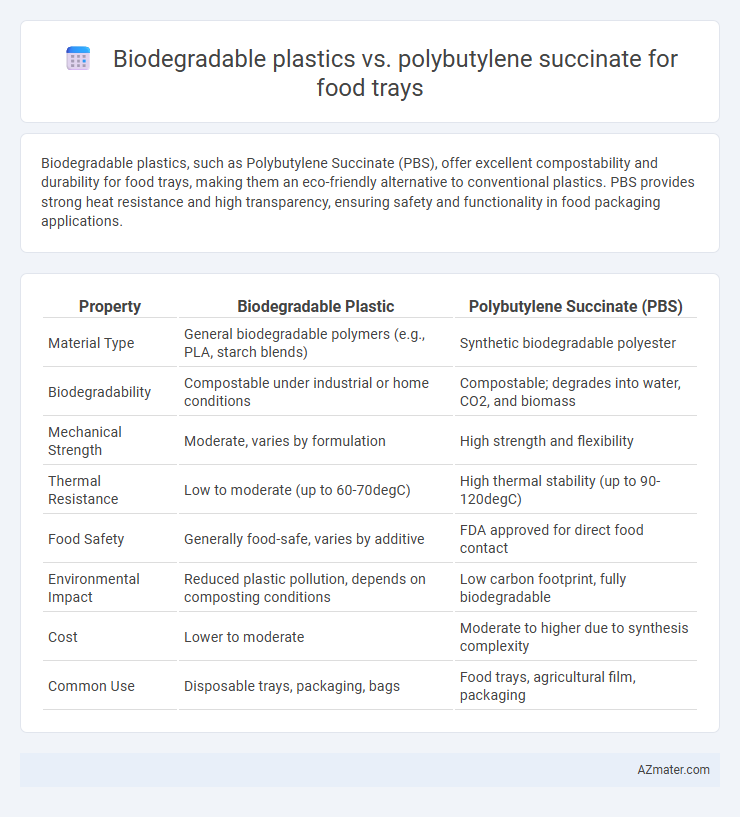 Biodegradable plastics vs. polybutylene succinate for food trays - What is The Difference?