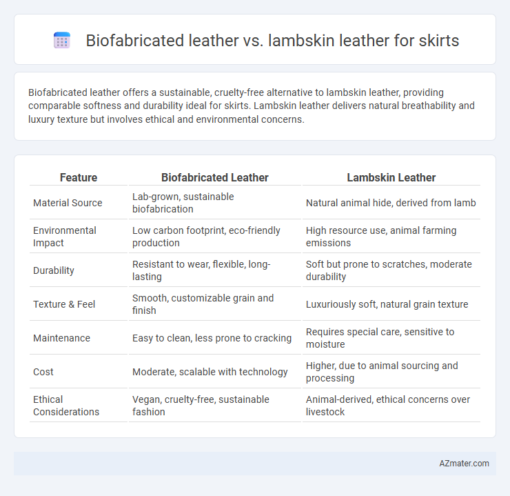 Biofabricated leather vs. lambskin leather for skirts - What is The Difference?