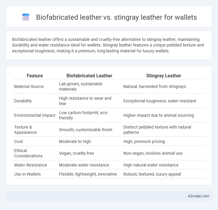 Biofabricated leather vs. stingray leather for wallets - What is The Difference?