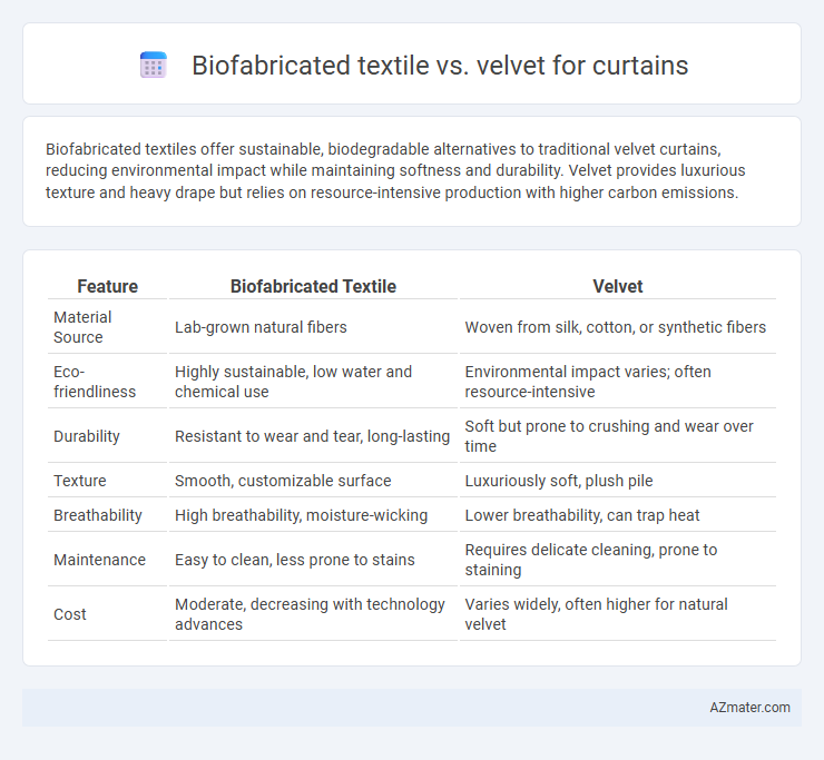 Biofabricated textile vs. velvet for curtains - What is The Difference?