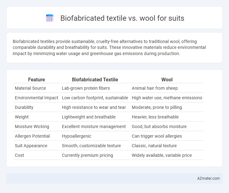 Biofabricated textile vs. wool for suits - What is The Difference?