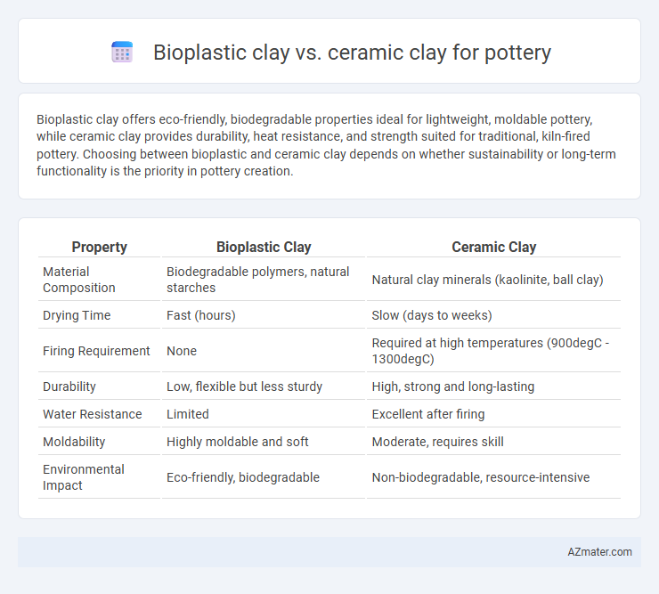 Bioplastic clay vs. ceramic clay for pottery - What is The Difference?